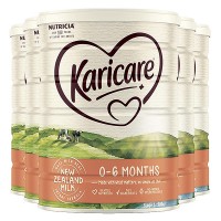 【新西兰直邮】KARICARE 可瑞康 普通牛奶粉 1段 3/6罐一箱